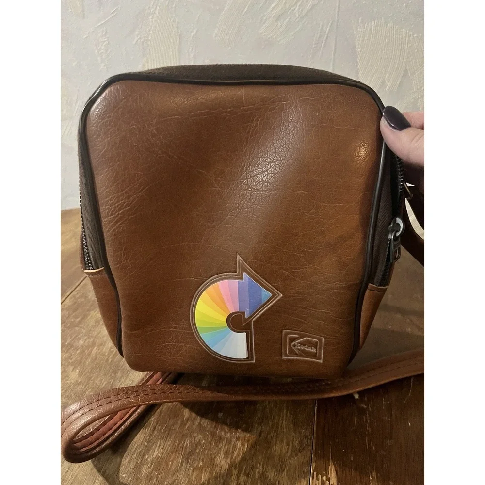 Vintage Kodak Vinyl‎ Camera Bag Adjustable Strap 8 x 6 x 4 Inches
